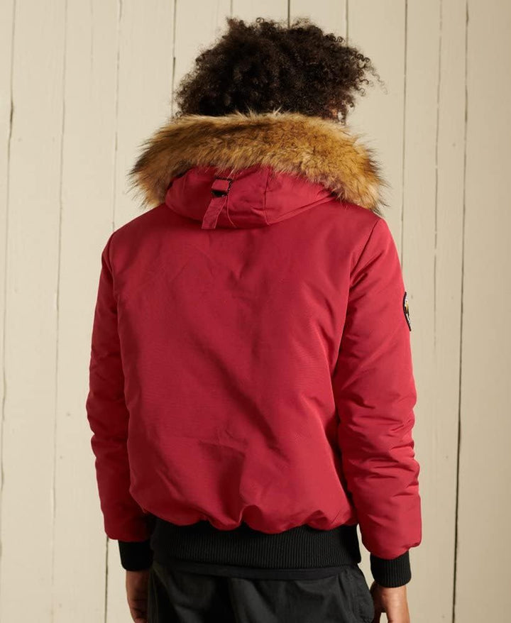 Superdry Herren Everest Bomberjacke S Hike Red, S Wanderer Rot