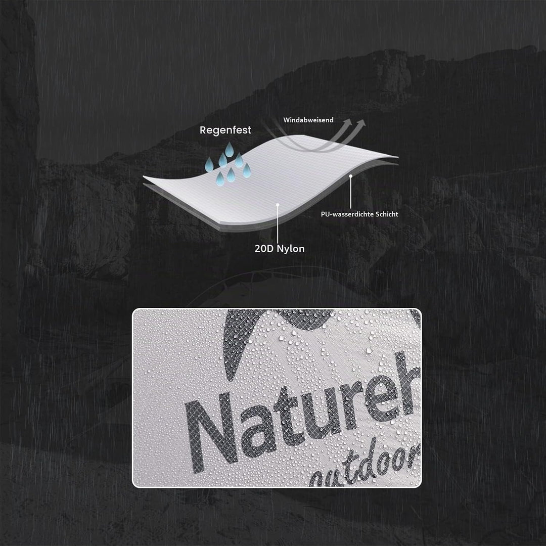 Naturehike Mongar Ultraleichtes Zelt 2 Personen Wasserdicht & Winddicht Kuppelzelt Kleines Packmass