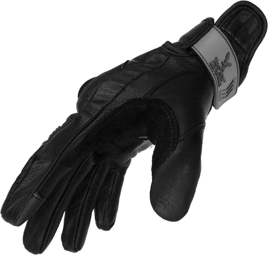 TacFirst AMALFITANA Motorrad Handschuhe Sommer aus Leder, Retro, Vintage Lederhandschuhe Damen, Herr