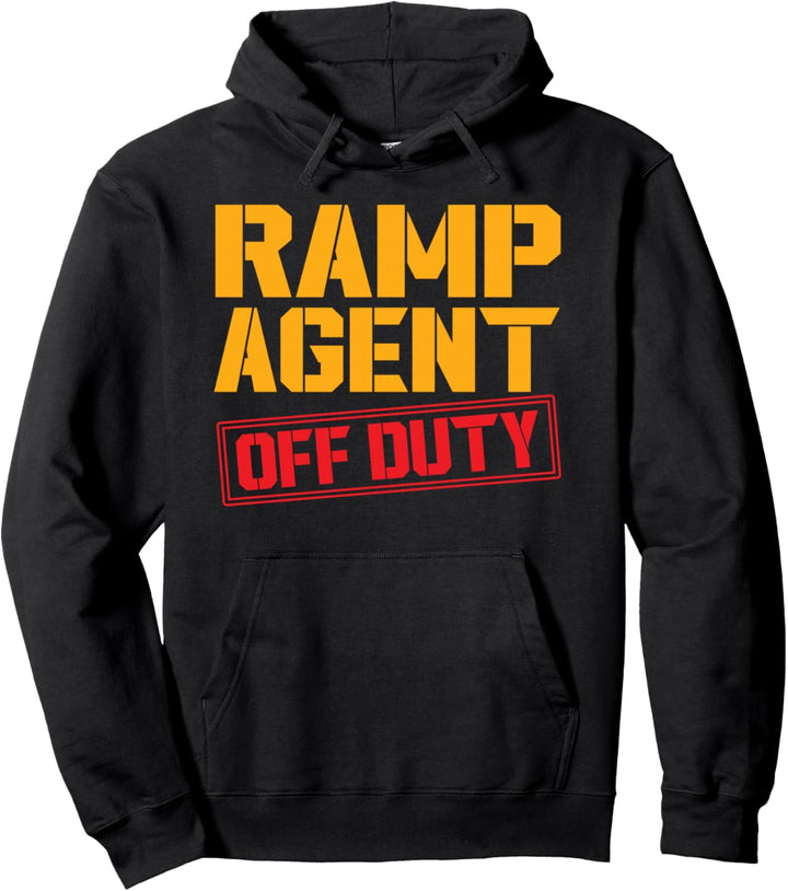 Lustiges Gepäckabfertiger Design Ramp Agent Off Duty Pullover Hoodie