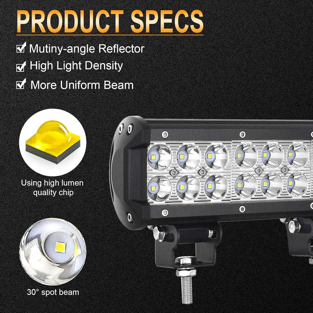 Willpower 23 cm 54W Spot LED-Arbeitsleuchte Bar SUV 4WD Fahren Nebelscheinwerfer 9 inch 54W Spot, 9