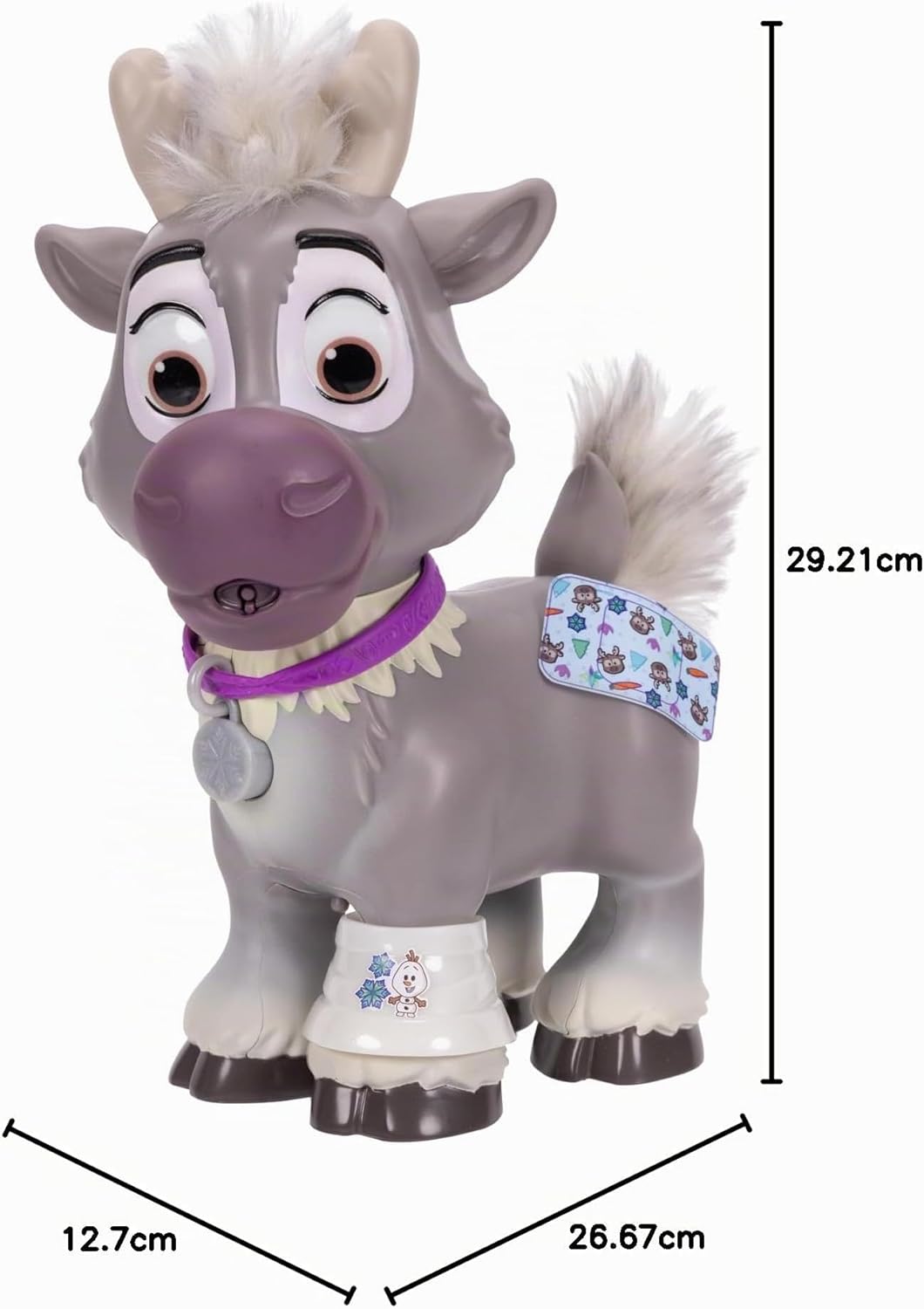 Disney Die Eiskönigin Pflegeset Sven mit Zubehör von Jakks Pacific, 22 cm gross, inkl. Reisetasche,