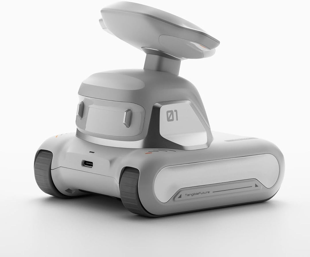 LOOI Robot-Starlight White – KI-Desktop-Begleiter mit visuellem Verständnis (Objekte, Menschen & Sze