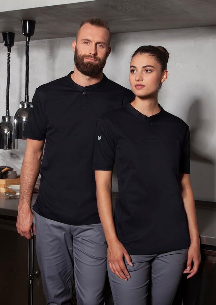 Karlowsky Kurzarm Damen Arbeitsshirt Performance 60% Baumwolle, 40% Polyester 2XL Schwarz, 2XL Schwa