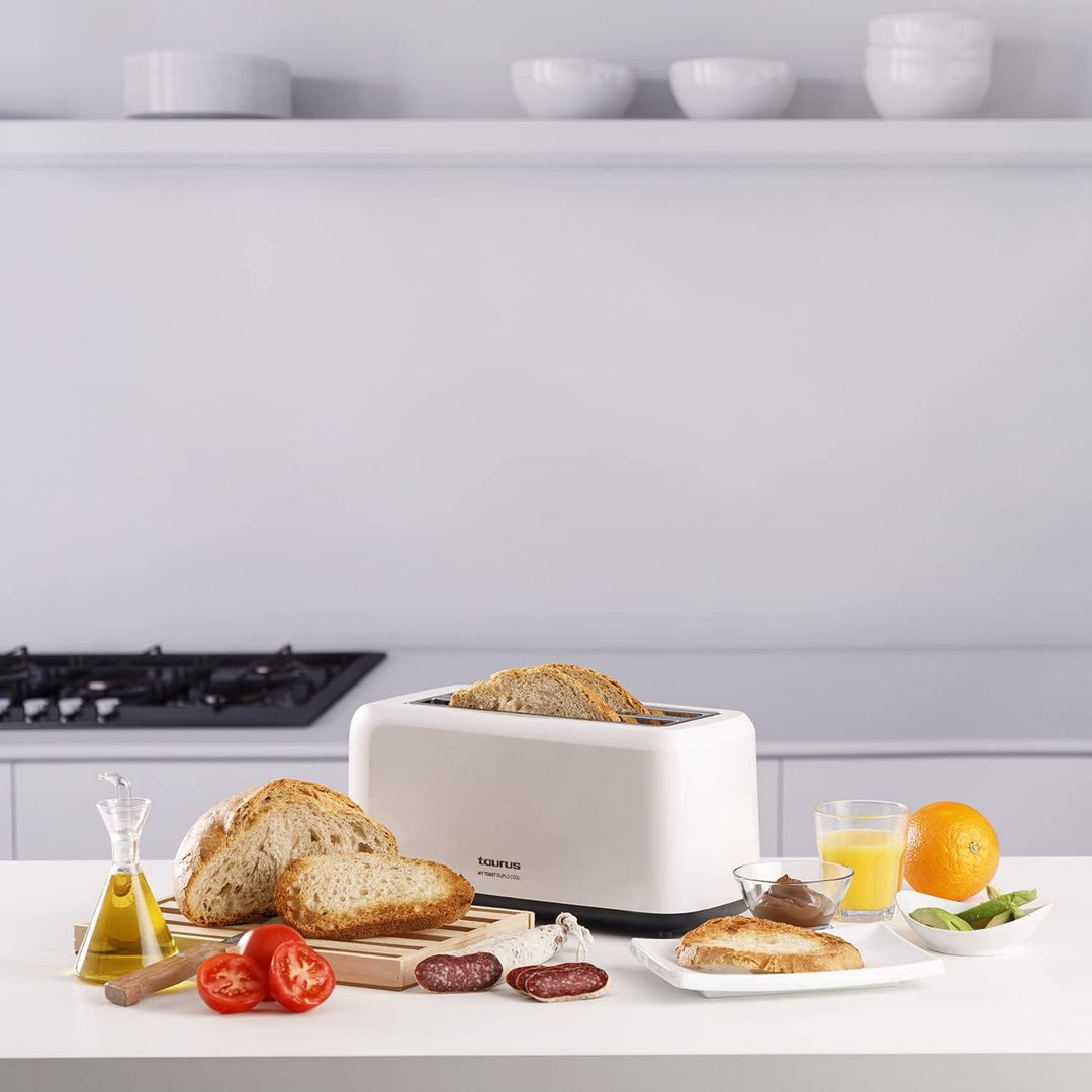 Taurus - My Toast Duplo Toaster | Leistungsstark 1450 W | extra langer Schlitz mit doppelter Breite