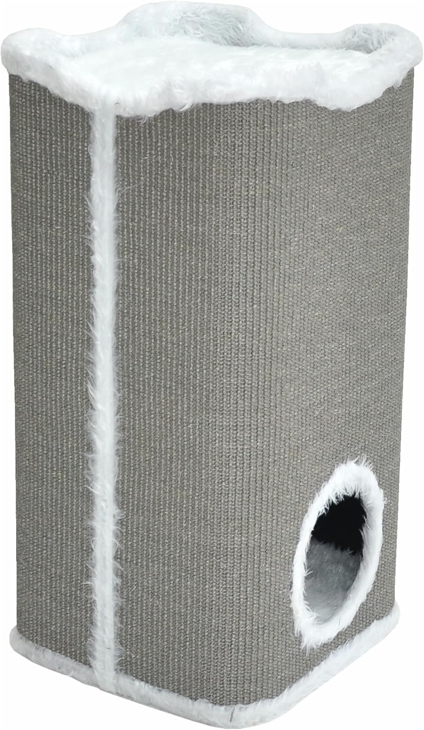 nanook Kratztonne Kratzbaum Katzenkratzbaum Toni für Katzen, 74 cm, robust und stabil, mit 2 Höhlen,