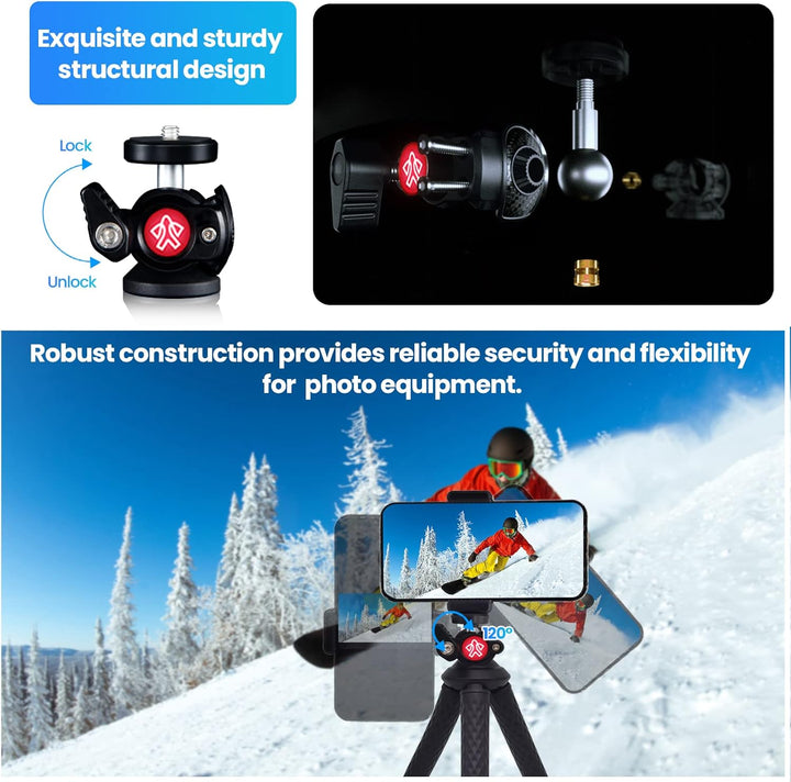 Handy Stativ Flexibel Goocong Kamera Stativ für Smartphone Mini Stativ Tripod mit Handy Halterung Mi