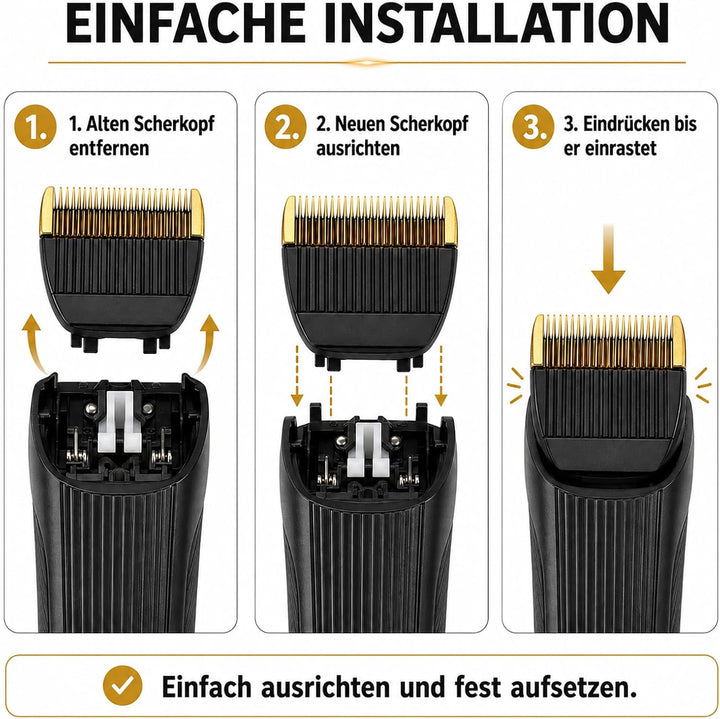 Poweka ER1611 Scherkopf Kompatibel mit Panasonic Haarschneidemaschine - Ersatzscherkopf WER 9902 X-T