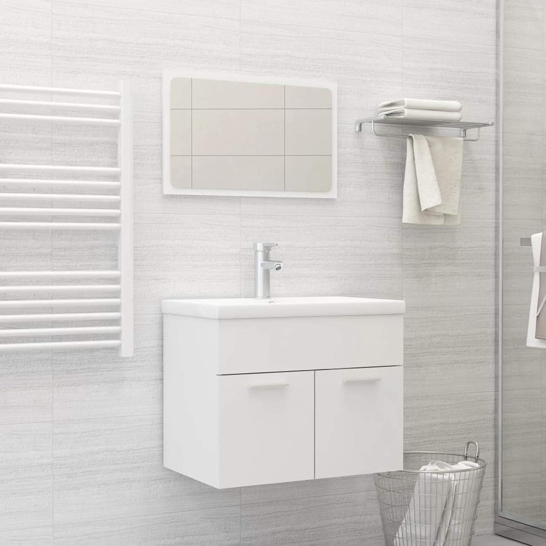 Tidyard 2-tlg.Badezimmerm?bel-Set Badm?bel-Set Waschtischunterschrank Schrank Bad-Unterschrank Mit 1