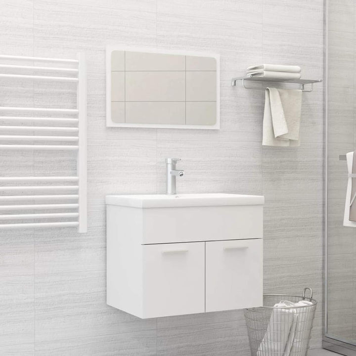 Tidyard 2-tlg.Badezimmerm?bel-Set Badm?bel-Set Waschtischunterschrank Schrank Bad-Unterschrank Mit 1