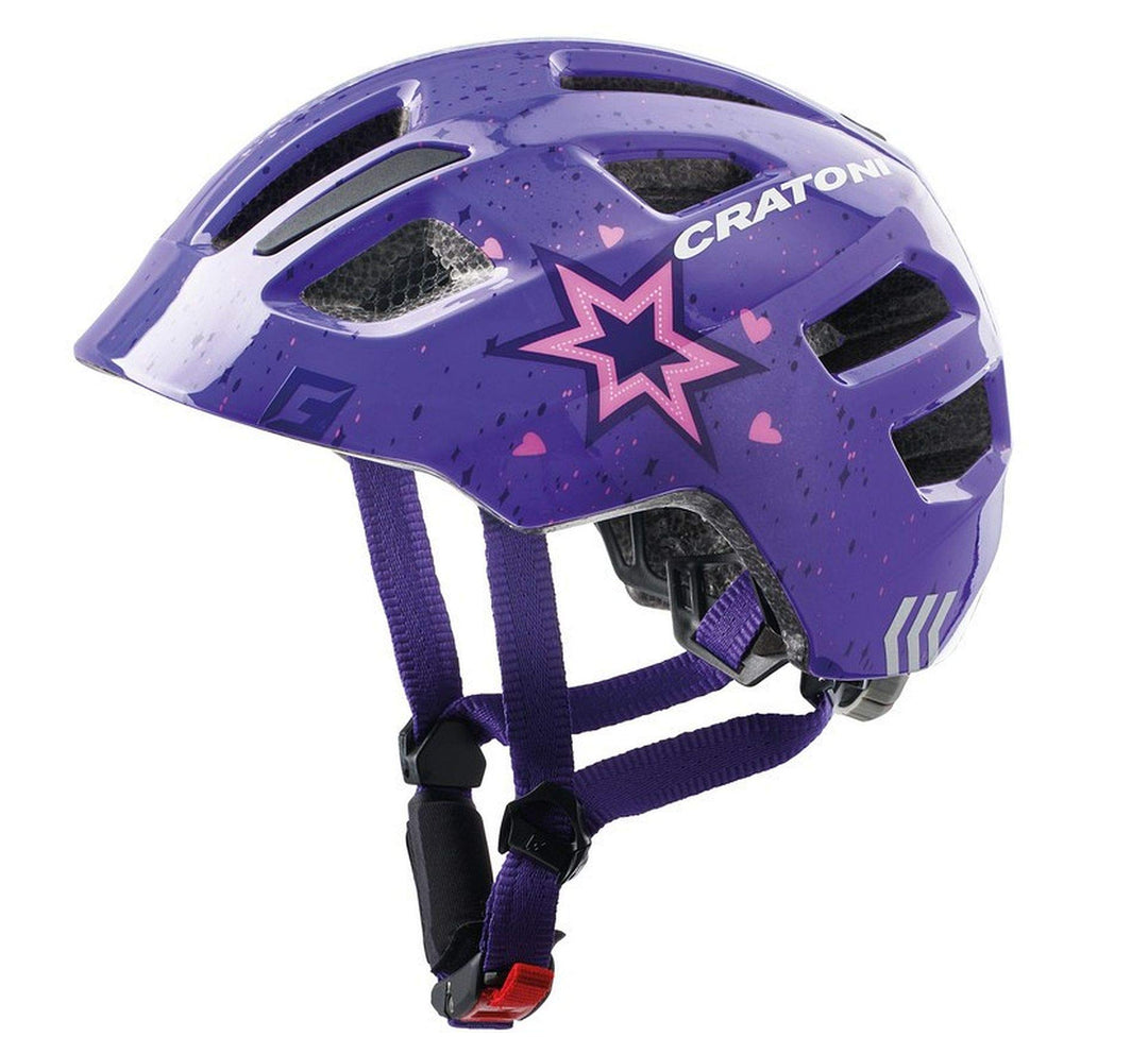 Cratoni Kinderhelm Maxster lila Glanz S/M, S/M