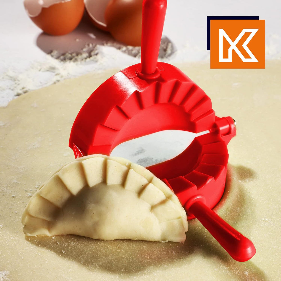 KADAX Teigtaschenformer, Rote/Grüne Form für Teigtaschen und Ravioli, Pierogi-Maker, Knödel Ausstech