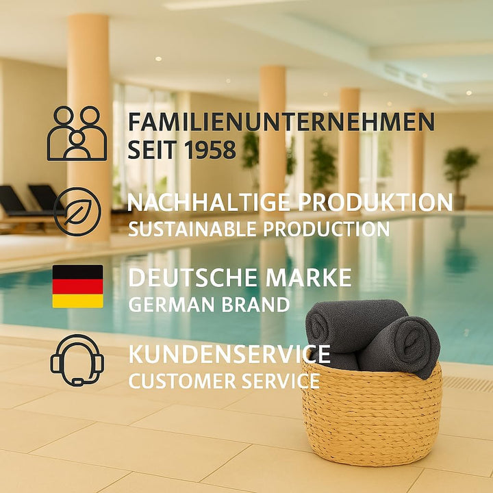 Betz 12 TLG. Handtuch Set Berlin 100% Baumwolle 2 Liegetücher 4 Handtücher 2 Gästetücher 2 Seiflappe
