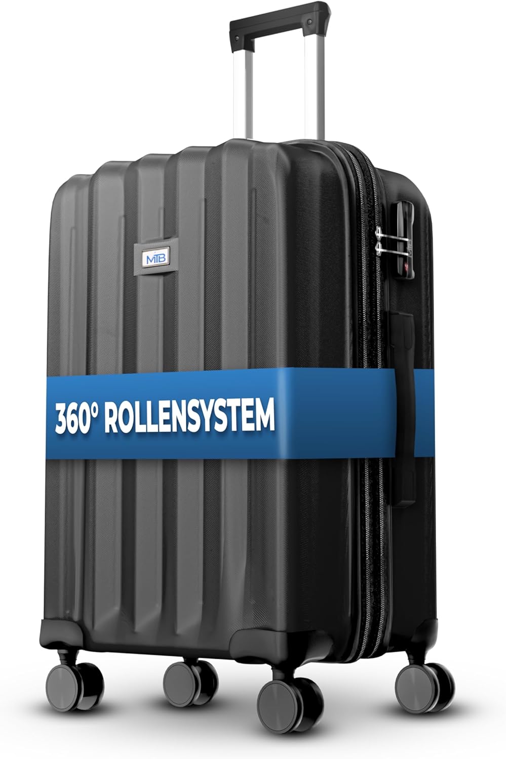 MY TRAVEL BAG Hartschalen-Koffer Trolley ABS Reisekoffer 4 Zwillingsrollen (Handgepäck-Mittel-Gross-