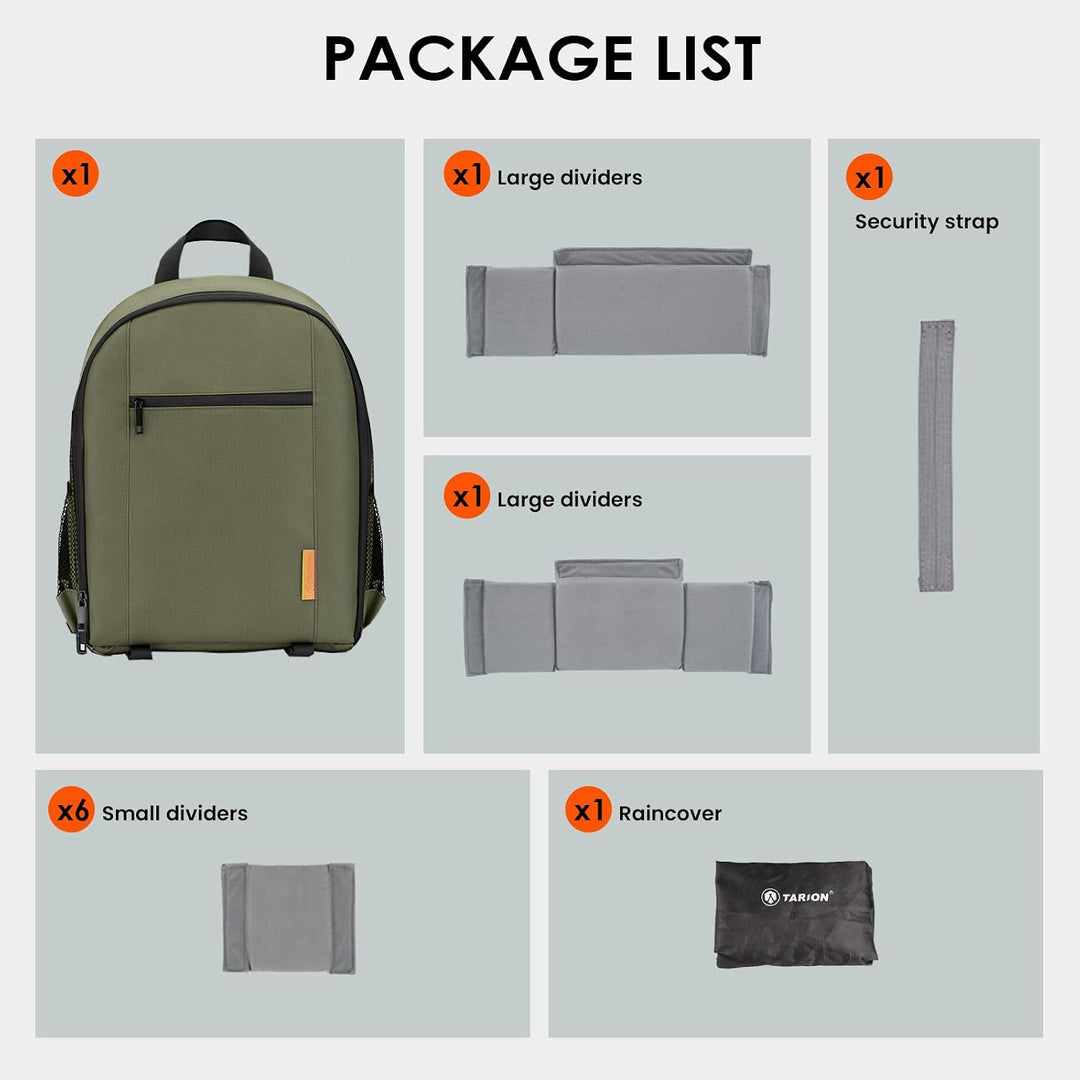 TARION Kamerarucksack Klein Fotorucksack Kameratasche: Kamera Rucksack Kompakt Kamerarucksäcke Leich