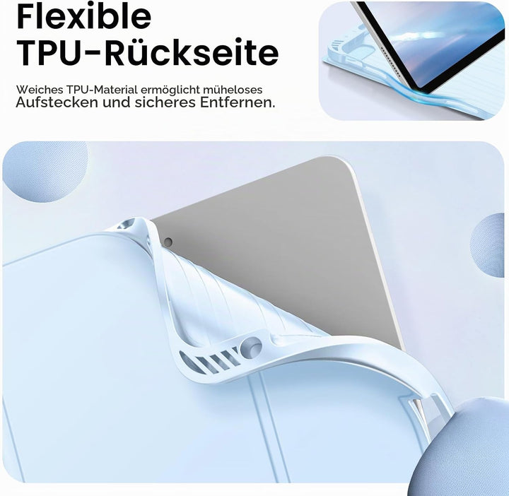 Fintie Tastatur Hülle für iPad Air 5 2022 / iPad Air 4 2020 10.9 Zoll, Schutzhülle mit TPU Rückschal