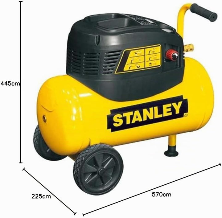 STANLEY Kompressor D 200/10/24, max 10bar, 24l Tank, 1,5PS, 180l/min