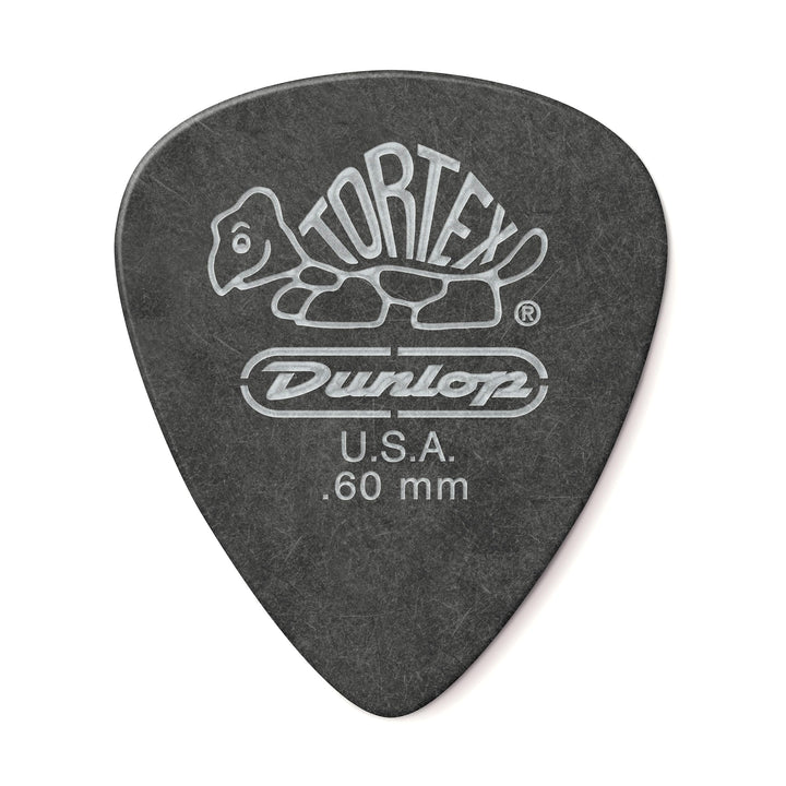 Médiators Jim Dunlop 0,60mm Tortex Pitch Black 0,60mm sachet de 72 Sachet de 72 0,60mm, Sachet de 72