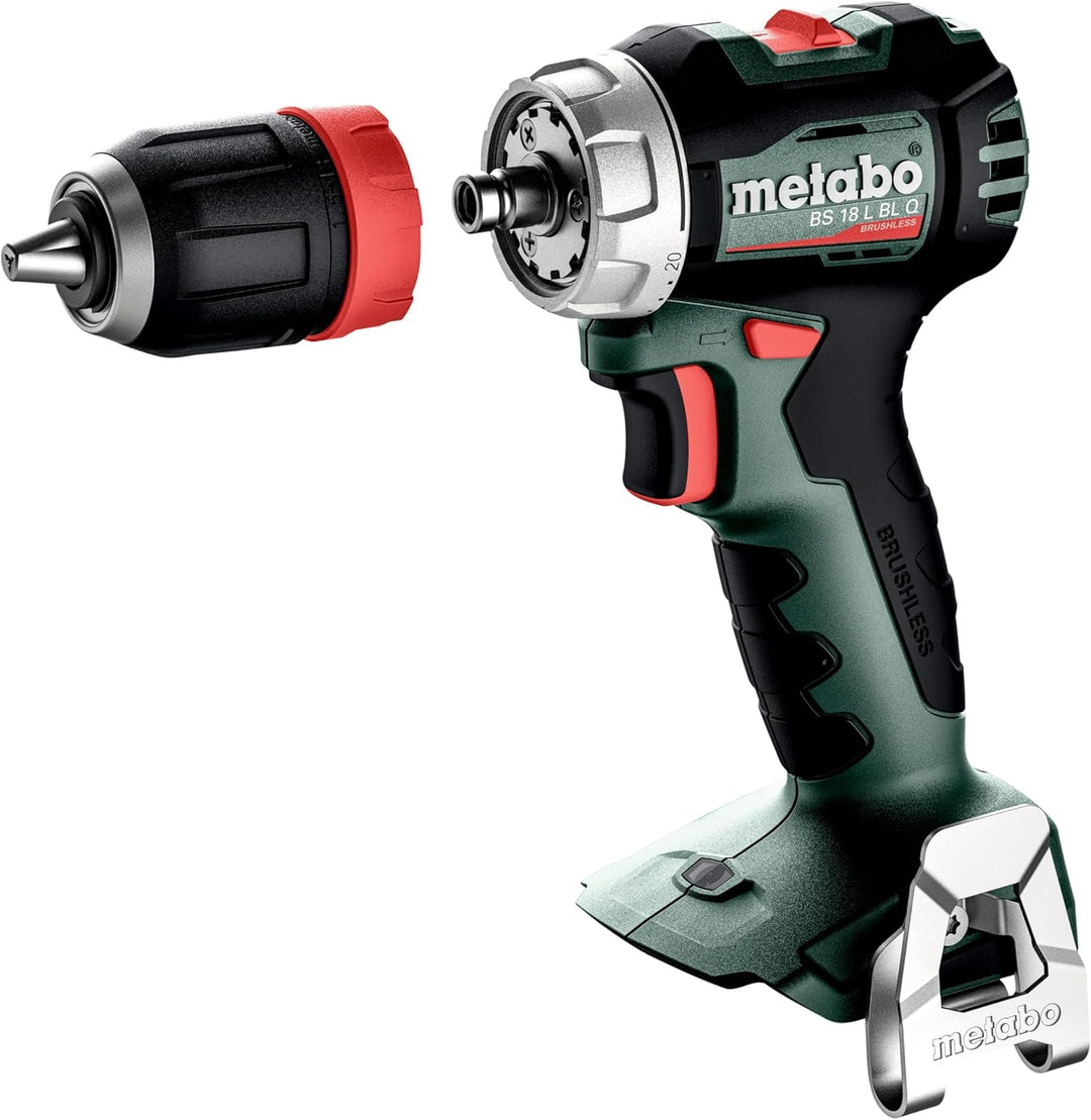 metabo Akku-Bohrschrauber BS 18 L BL Q - 18 V, CAS, 65 Nm Drehmoment - Brushless Motor, LED-Licht, S