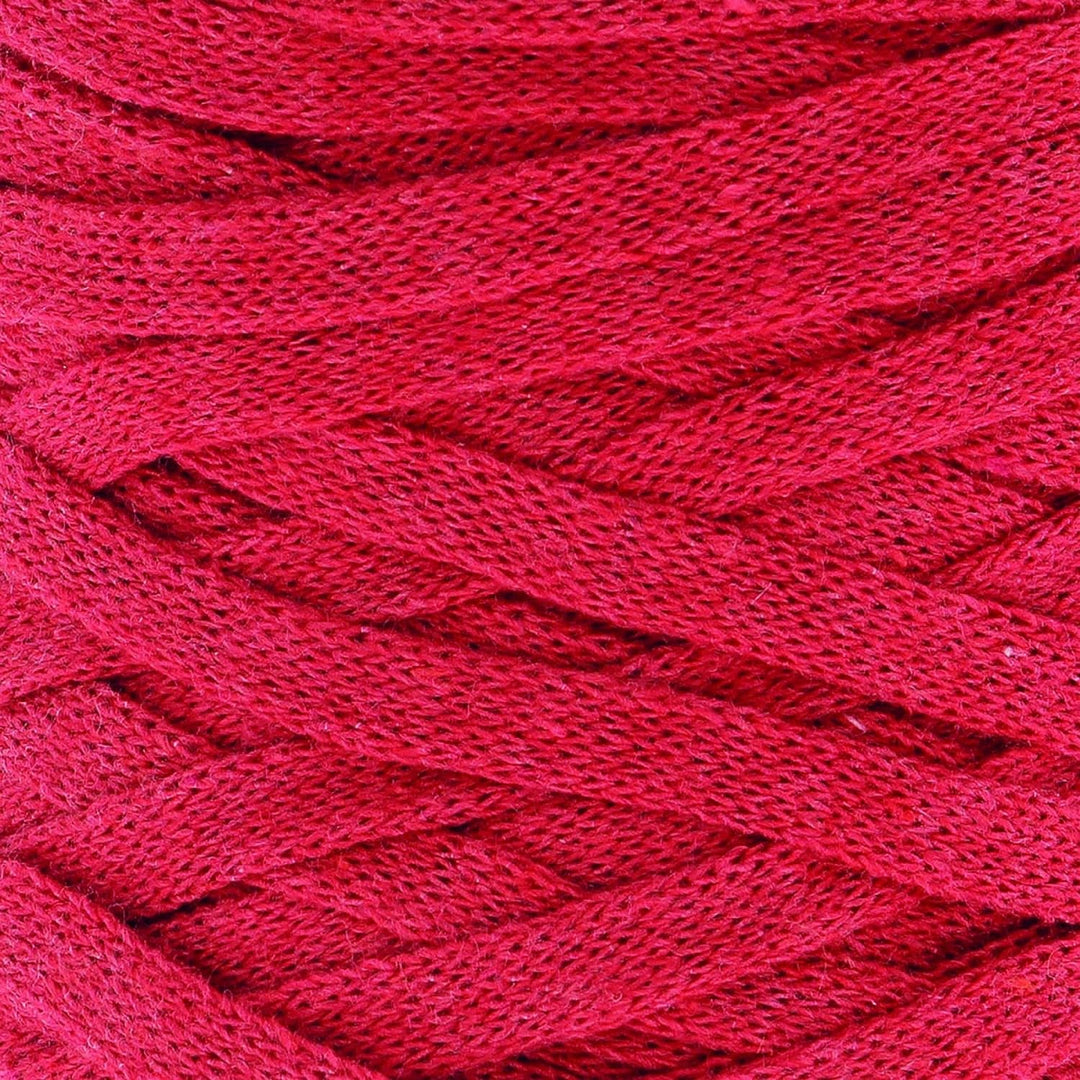 Hoooked Ribbon XL Bändchengarn Sparset aus 4 Rollen Wahl (Lipstick Red), Lipstick Red