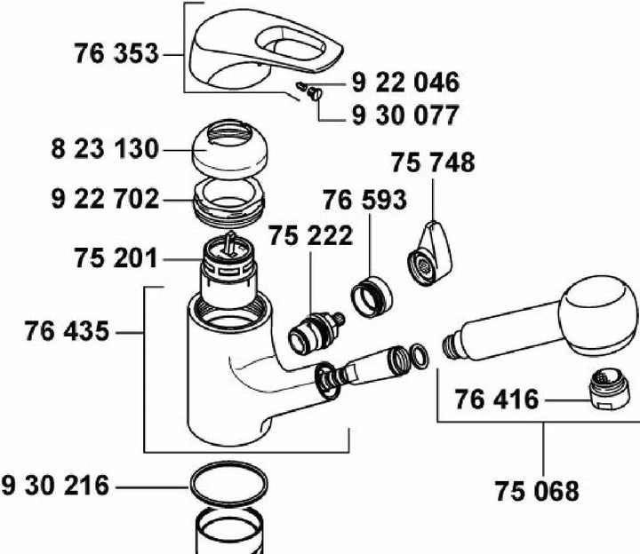 KLUDI 7659305-00 Multiadapter Ersatzteil für Küchenarmaturen mit Geräteanschluss
