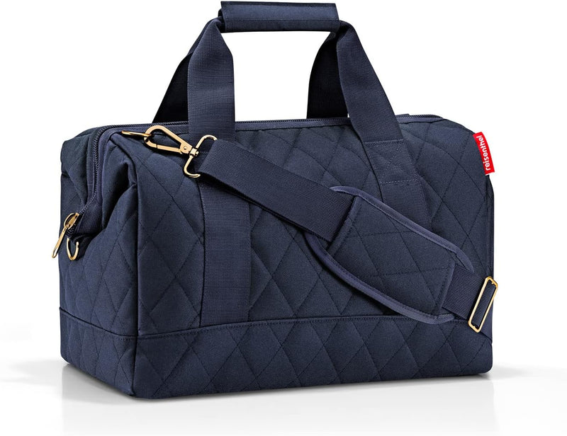 reisenthel Allrounder M Rhombus Midnight Gold – Vielfältige Doktortasche zum Reisen, für die Arbeit