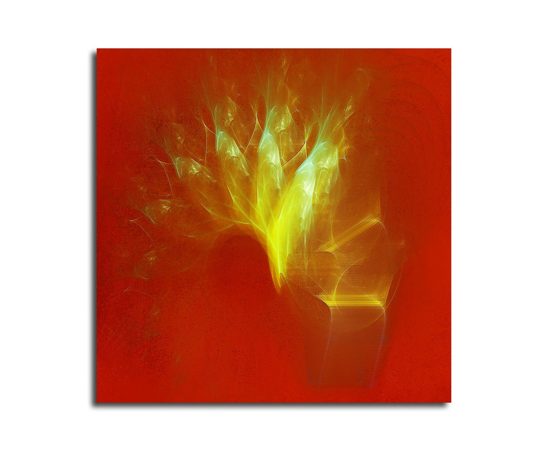 Paul Sinus Art Modernes Wandbild Abstrakt019_60x60cm Abstrakte Kunst Kunstdruck auf Leinwand Zeitlos