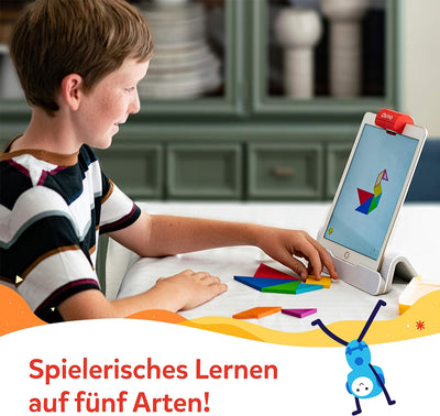 Osmo - Genius Starter Kit - 5 interaktive Lernspiele - Alter 6-10 Jahre - Mathematik, Rechtschreibun