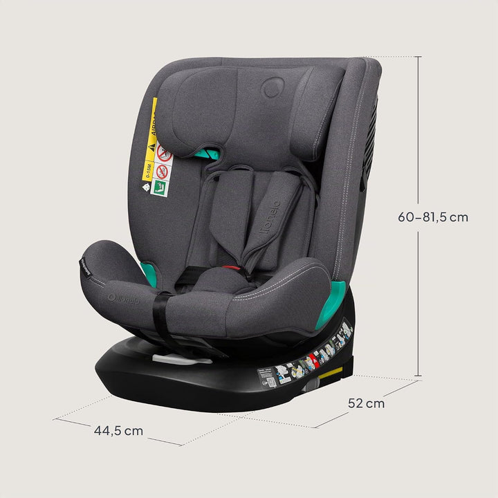 Lionelo Bastiaan i-Size One 360o drehbarer Autositz für Kinder von 40-150 cm, Montage in Fahrtrichtu