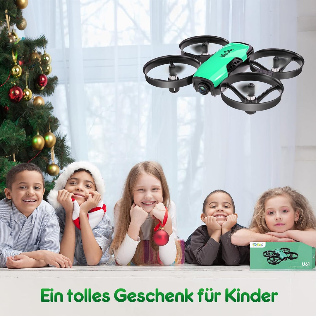 Loolinn | Drohne mit Kamera als Geschenk für Kinder - Mini Drohne Ferngesteuert, First Person View K