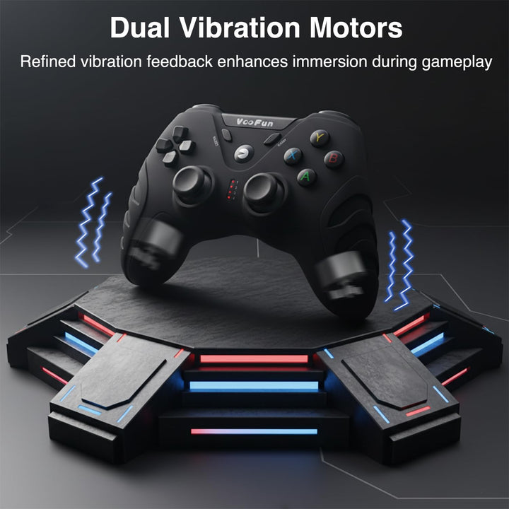 VooFun PC Controller, Wireless PS3 Controller PC Gamepad mit Dual-Vibration, Gaming Controller für P