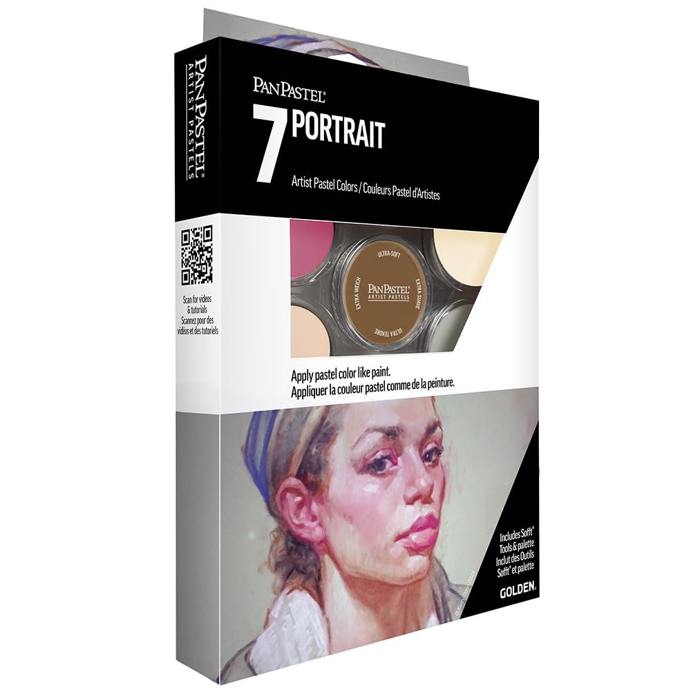 PanPastel 30073 Hochformat Ultra Soft Artist Pastell Set, 9 ml, 7 Stück, Porträt, 7 Color