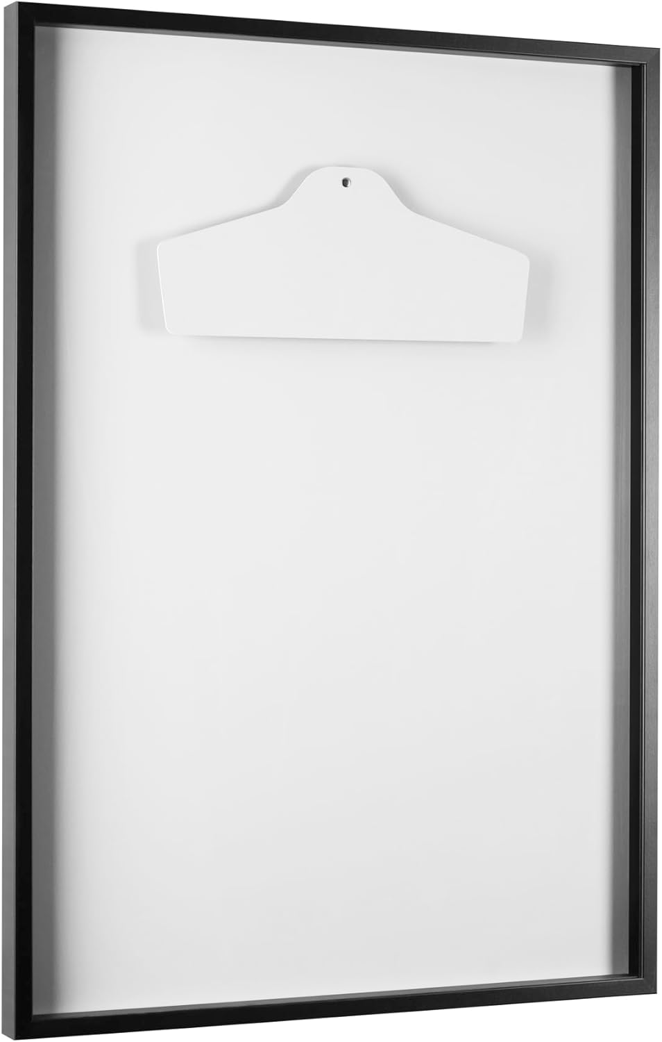 Trikotrahmen Schwarz 70x90 mit Passepartout Crémeweiss – 3D Objektrahmen für Fussballtrikots – Jerse