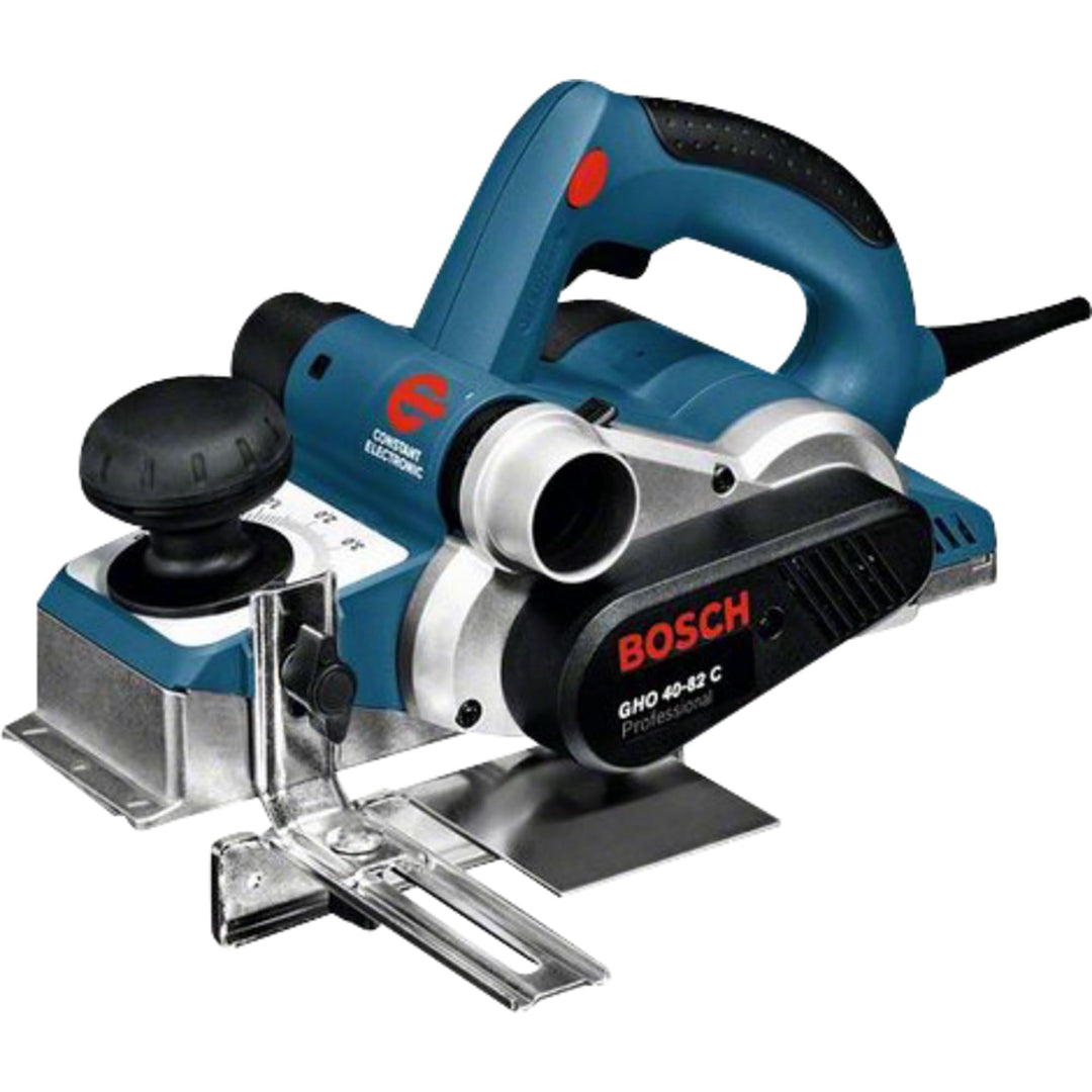 Bosch Professional Hobel GHO 40-82 C (850 Watt, inkl. Falztiefenanschlag, Parallelanschlag, Staubbeu