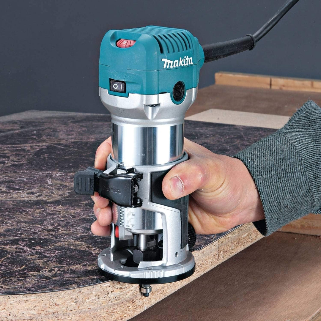 Makita RT0701CX7 1-1/4 HP Compact Router Kit Kit mit 1 Basis, Kit mit 1 Basis