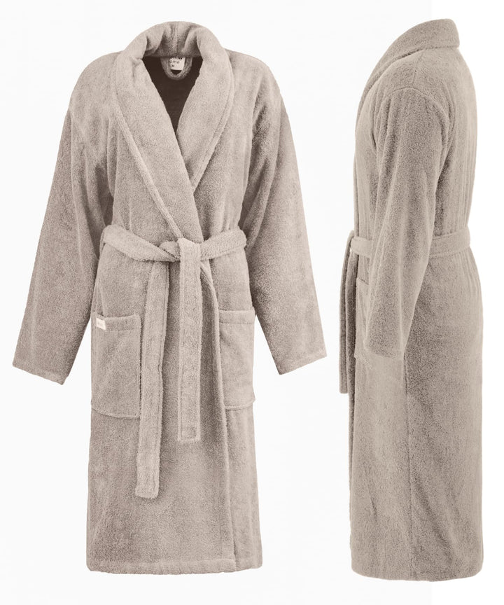 PandaHome Bademantel Damen und Herren aus 100% Baumwolle, Morgenmantel Frottee Kuschel, Saunamantel