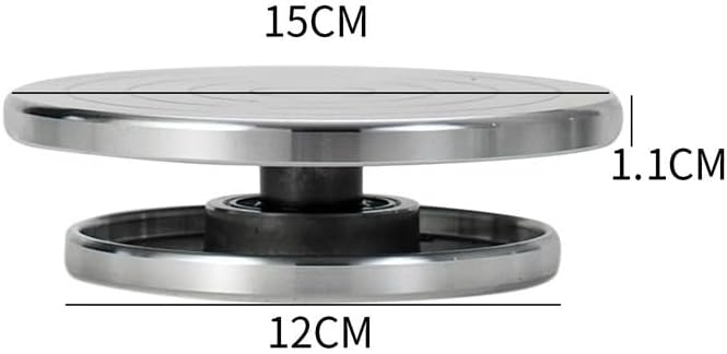15/20/25/30CM Töpferscheibe Aluminium-Drehscheibe DIY Tonwerkzeuge Doppelseitige Kuchenkeramik-Drehs
