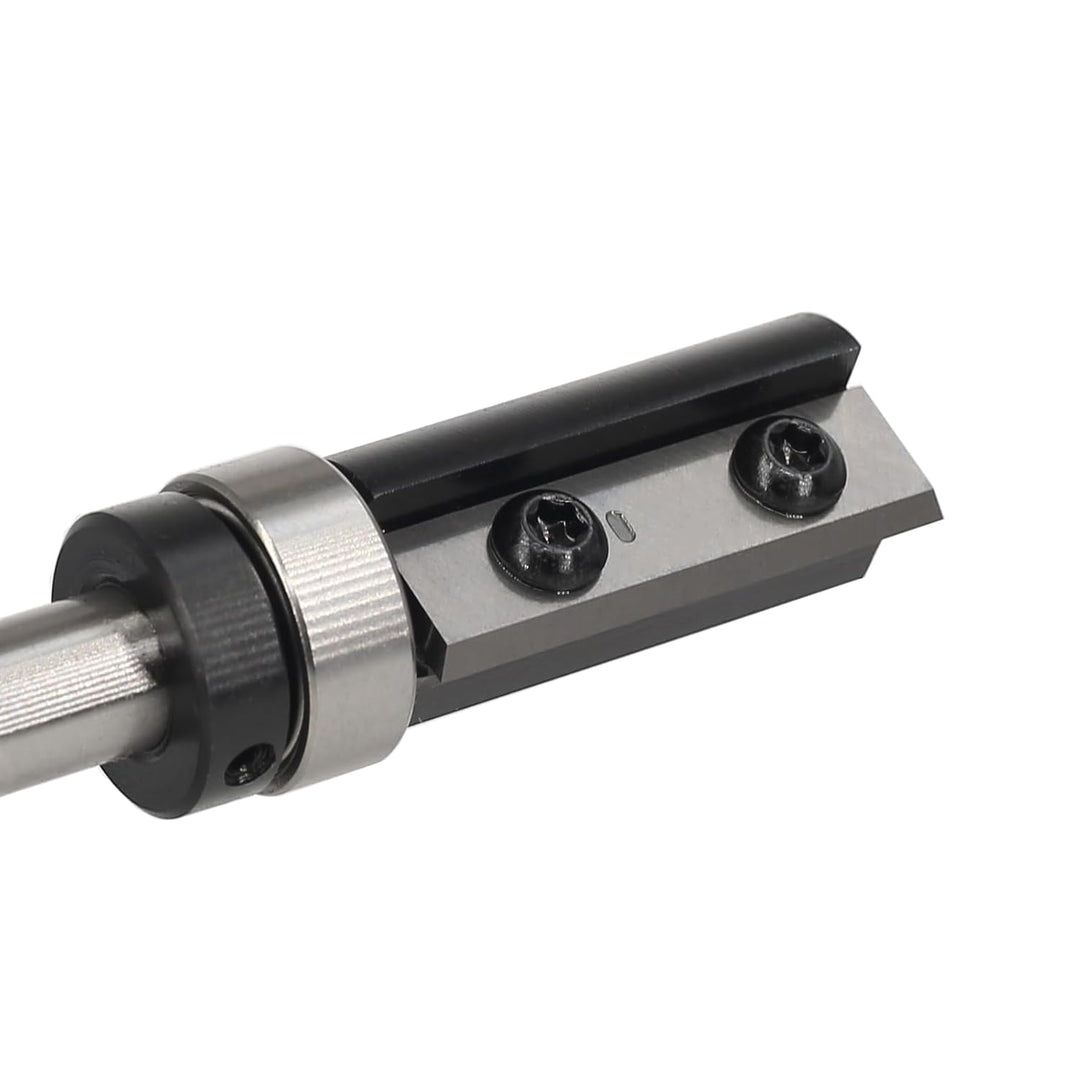 Wendeplatten Bündigfräser 8mm Schaft，4-seitigen Austauschbare Hartmetall Klinge，Bündigfräser Oberfrä
