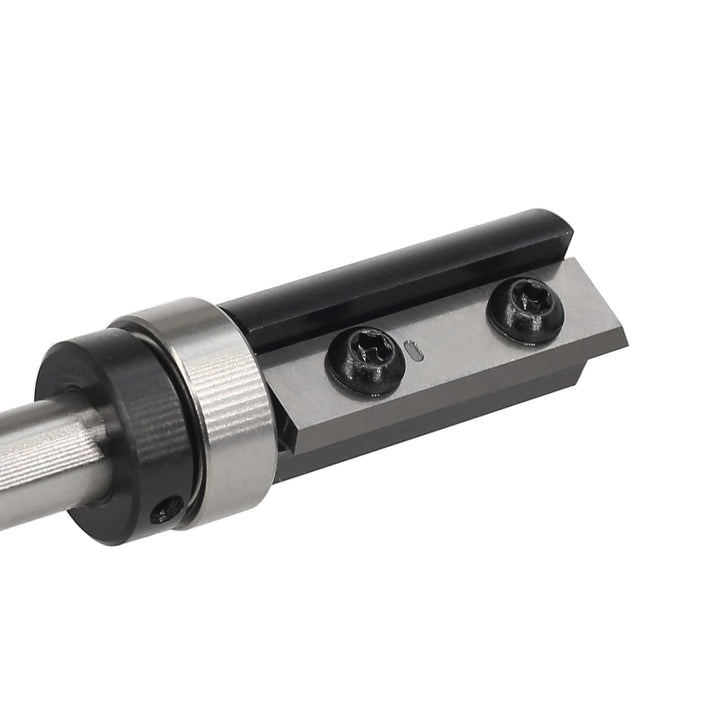 Wendeplatten Bündigfräser 8mm Schaft，4-seitigen Austauschbare Hartmetall Klinge，Bündigfräser Oberfrä