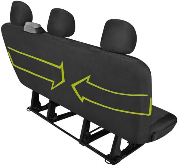 Sitzbezüge Sitzschoner kompatibel mit Renault Trafic 2 bis 2014 -kompatibel mit Nissan Primastar-kom