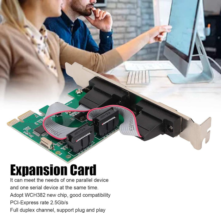 Bewinner PCI Express RS232 Karte Adapter, RS 232 Serial Port Controller, COM Port Erweiterung PCI-E