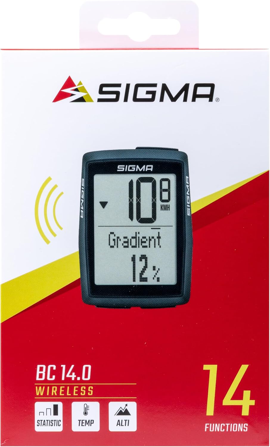 Sigma Bc 14.0 Wl STS Fahrradcomputer Schwarz Einheitsgrösse