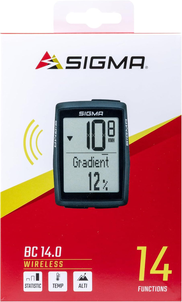 Sigma Bc 14.0 Wl STS Fahrradcomputer Schwarz Einheitsgrösse