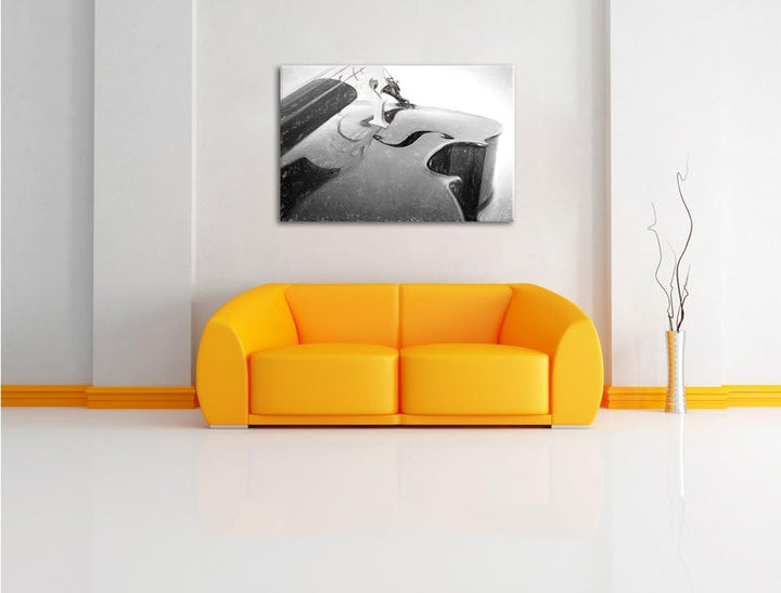 Cello Kohle Effekt, Format: 100x70 auf Leinwand, XXL riesige Bilder fertig gerahmt mit Keilrahmen, K