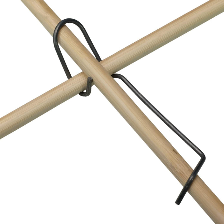 100 Tonkinklammern (Bambusklammern, Clips) aus Edelstahl 306 für Bambus Stangen (Bambusrohr) mit Dur