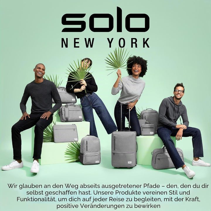 Solo New York Unisex-Erwachsene Duane Hybrid Aktentasche Schwarz, Schwarz