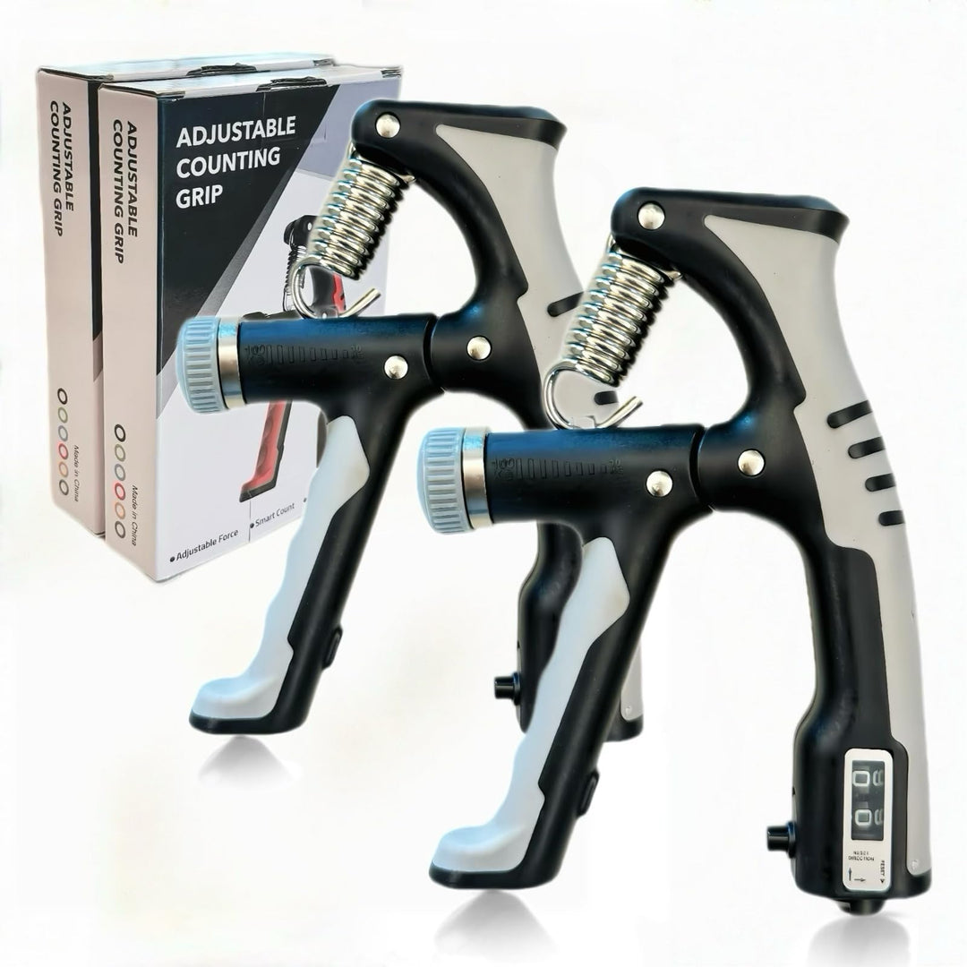 Griffkraft trainer Handtrainer Fingertrainer 2er Set，Einstellbarer Widerstand Handtrainer (10-100kg)