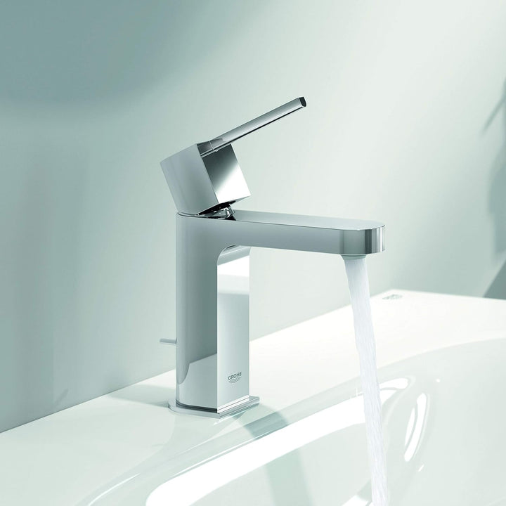 GROHE Plus | Badarmaturen - Einhand-Waschtischbatterie, S-Size | chrom | Zugstangen-Ablaufgarnitur |