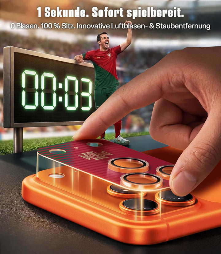 TORRAS Kameraschutz x Portuguese Football Federation (FPF) Limitierte Auflage für iPhone 17 Pro [Nr.