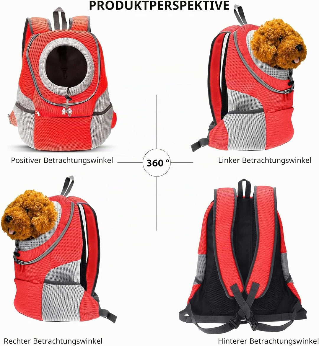 PETCUTE Rucksack für Haustier haustiertragetasche Rucksack Haustier Tasche für Hunde Airline Genehmi